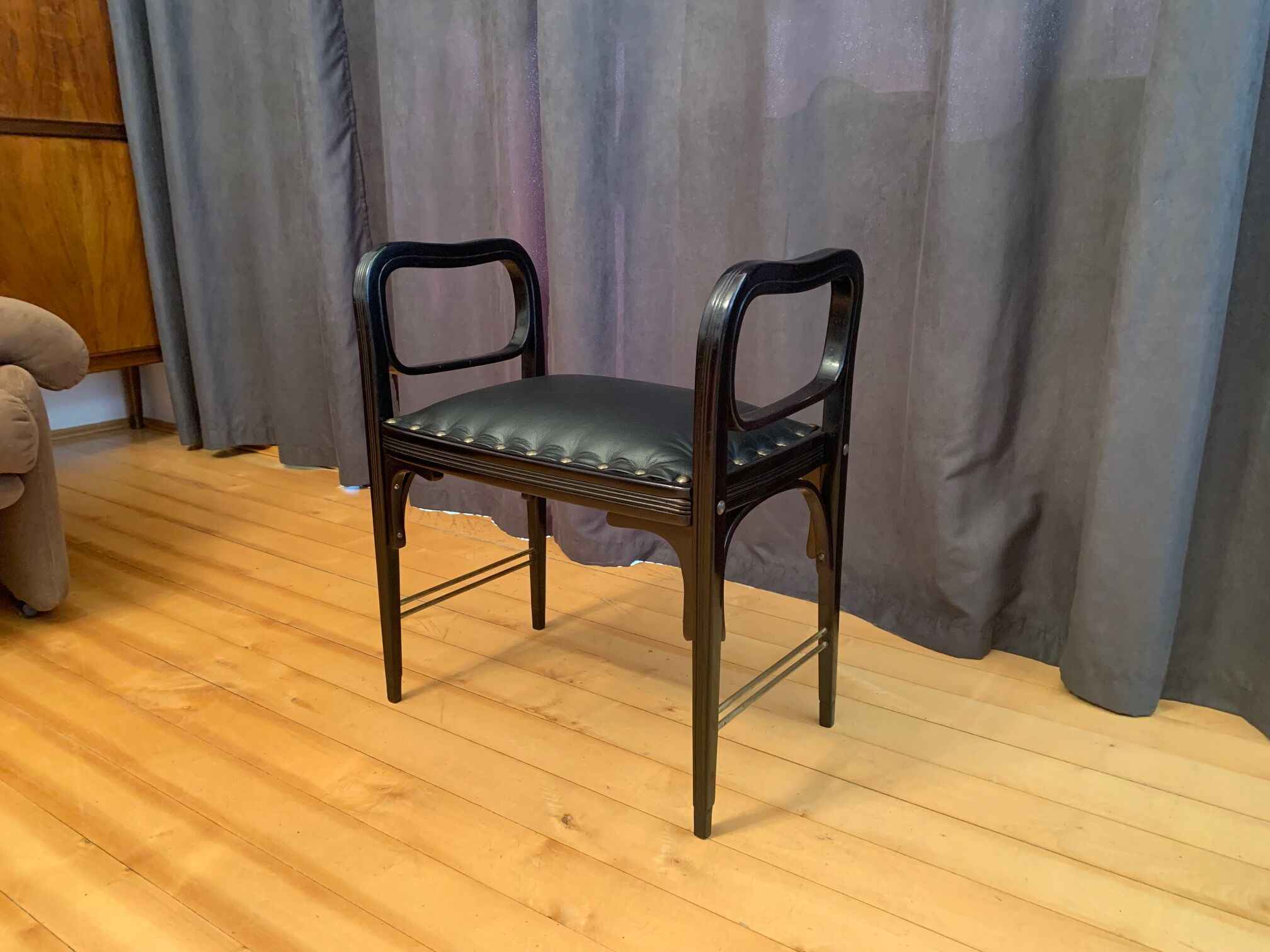 Jugendstil stool designed by Otto Wagner, Jacob & Josef Köhn, Austria, 1905.