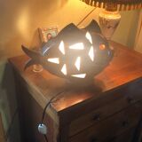 Ceramic fish lamp