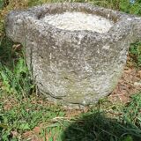 Reconstituted stone potiche