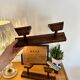 Set of 2 wooden coat hooks