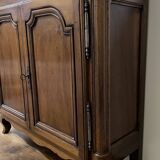 Small narrow walnut sideboard from the 19th century