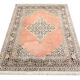 Oriental pakistani area rug orange wool carpet- 135x185cm