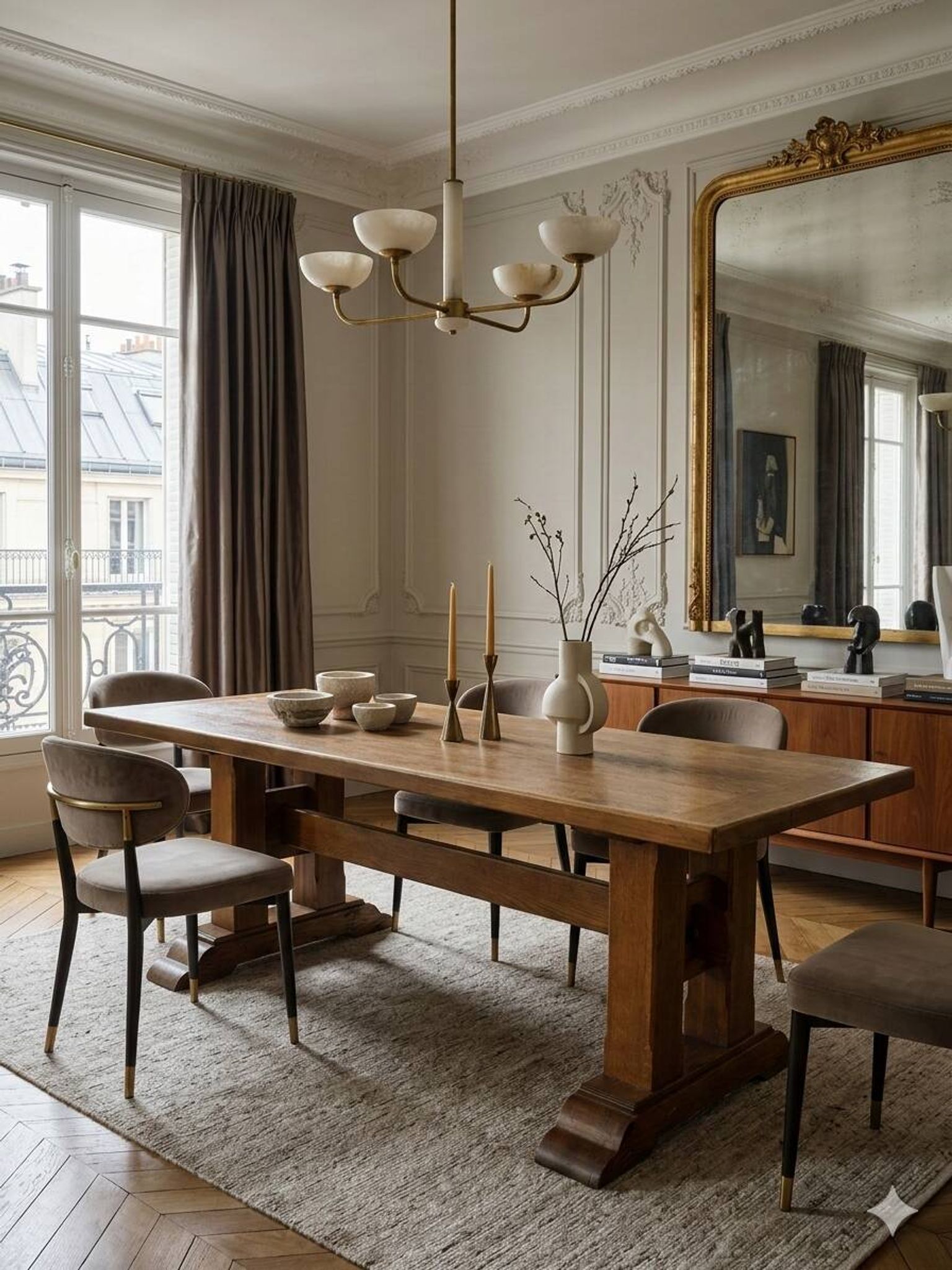 Oak farmhouse table