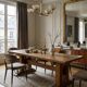 Oak farmhouse table