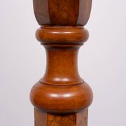 Stunning large Antique Biedermeier Burl floor lamp . Germany