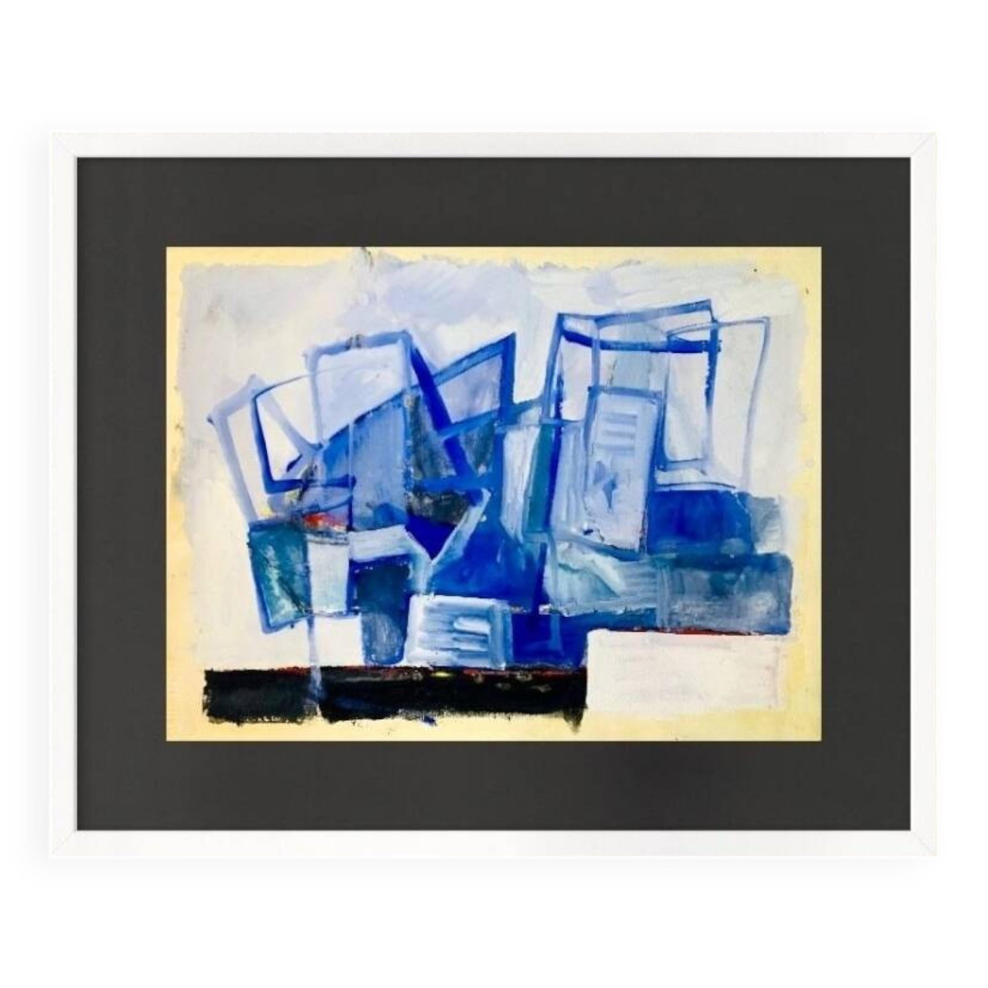 Oil on abstract paper Jean-Marie Planque