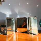 Triptych barber mirror