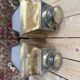 Paire de lampadaires - lanternes d'extérieur en laiton