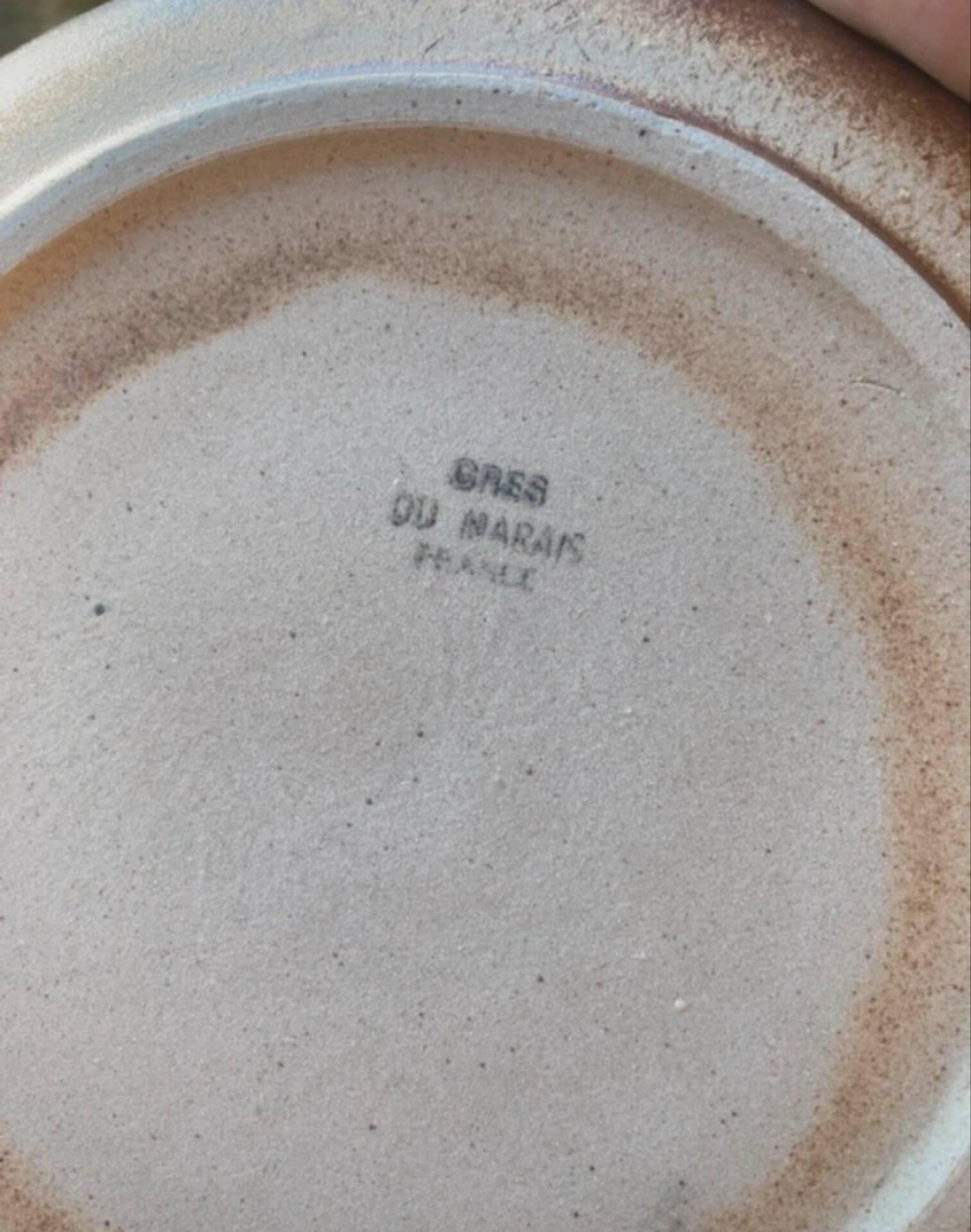 Organic earthenware deep plates from Gré du Marais, France.