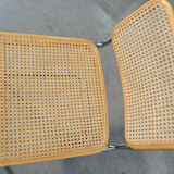 Six Cesca tubular frame cantilever dining chairs by Fasem, Italy 1999