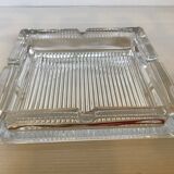 Large crystal ashtray and pocket tray.