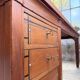 Double-sided walnut counter desk 1900