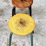 Vintage stools school stools set of 4