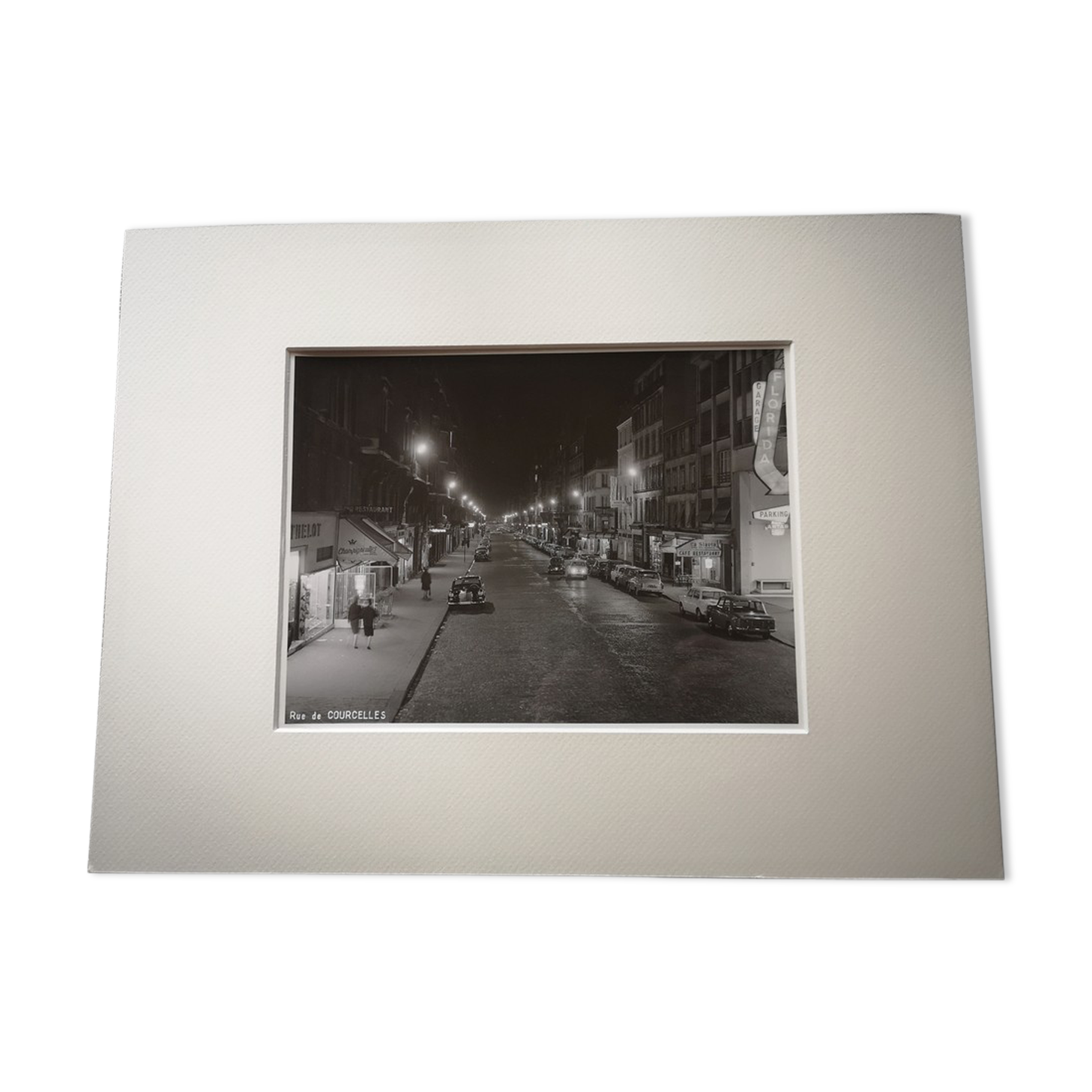 Photograph 18x24cm - Old black and white silver print - Rue de Courcelles - 1950s-1960s