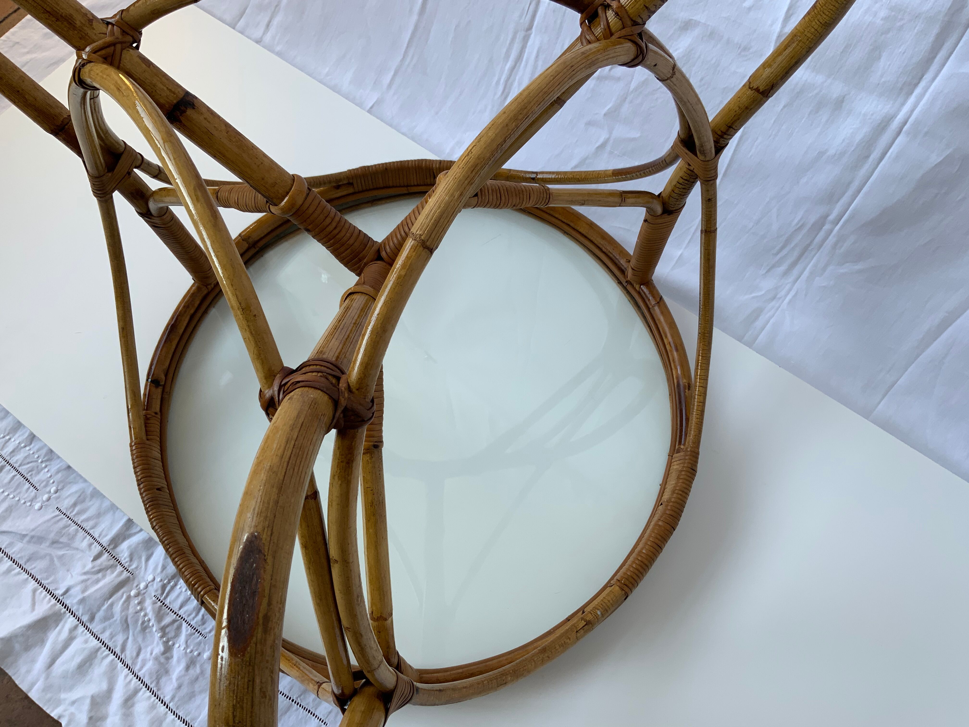 Rattan coffee table
