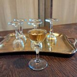 6 liqueur glasses