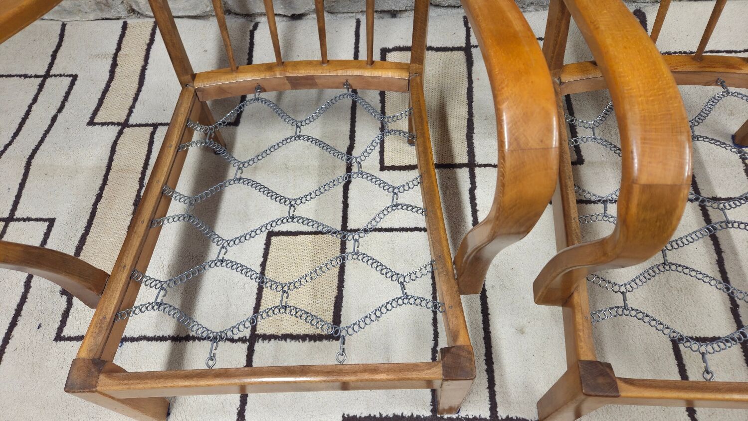 Pair of vintage Scandinavian armchairs from the 60s-70s.