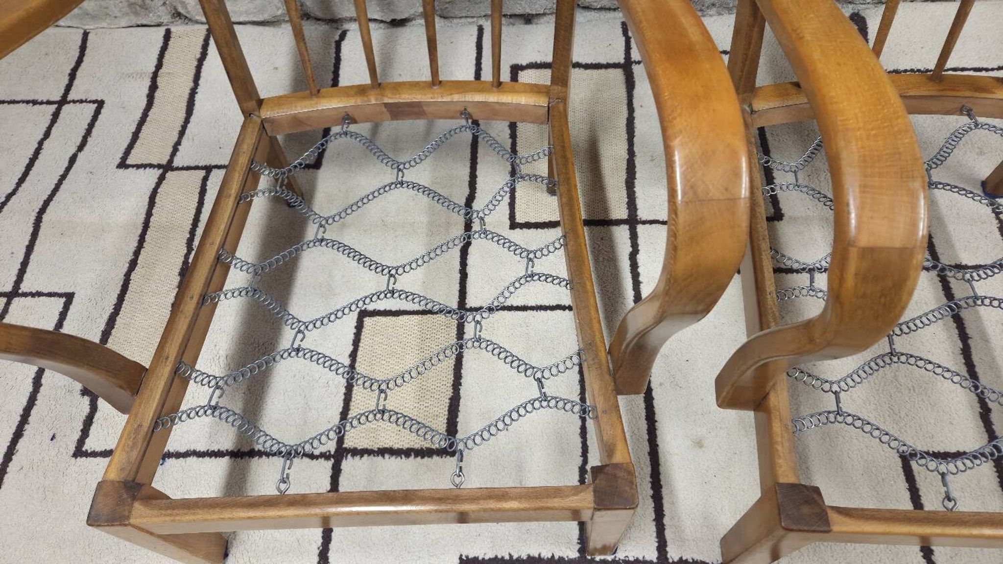 Pair of vintage Scandinavian armchairs from the 60s-70s.