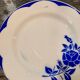 Lot of 11 plates Digoin Sarreguemines model Corsica blue