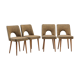 Set of 4 muszelka chairs