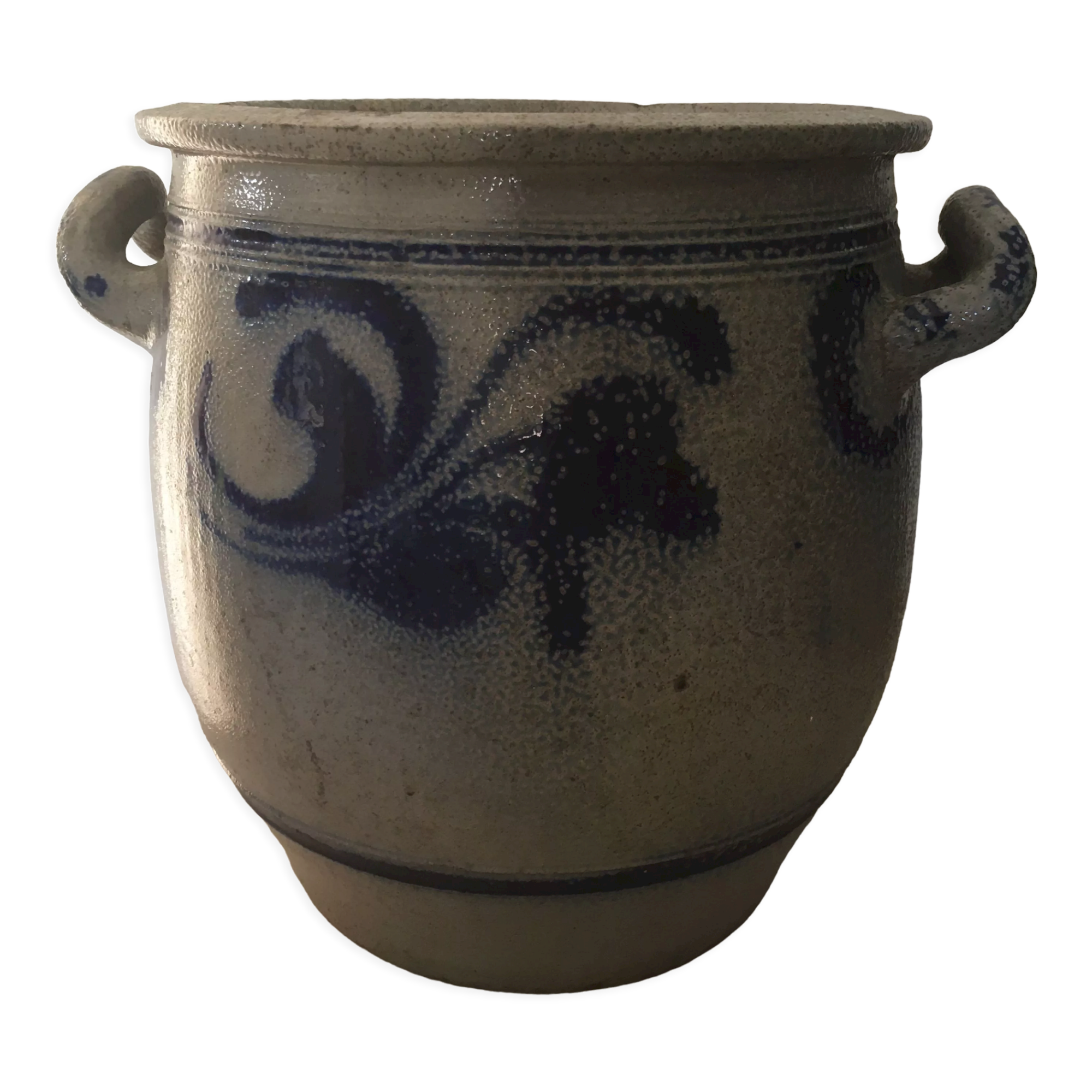 Varnished Alsace stoneware pot