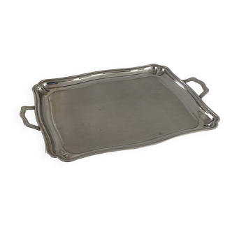 Large stainless steel platter
