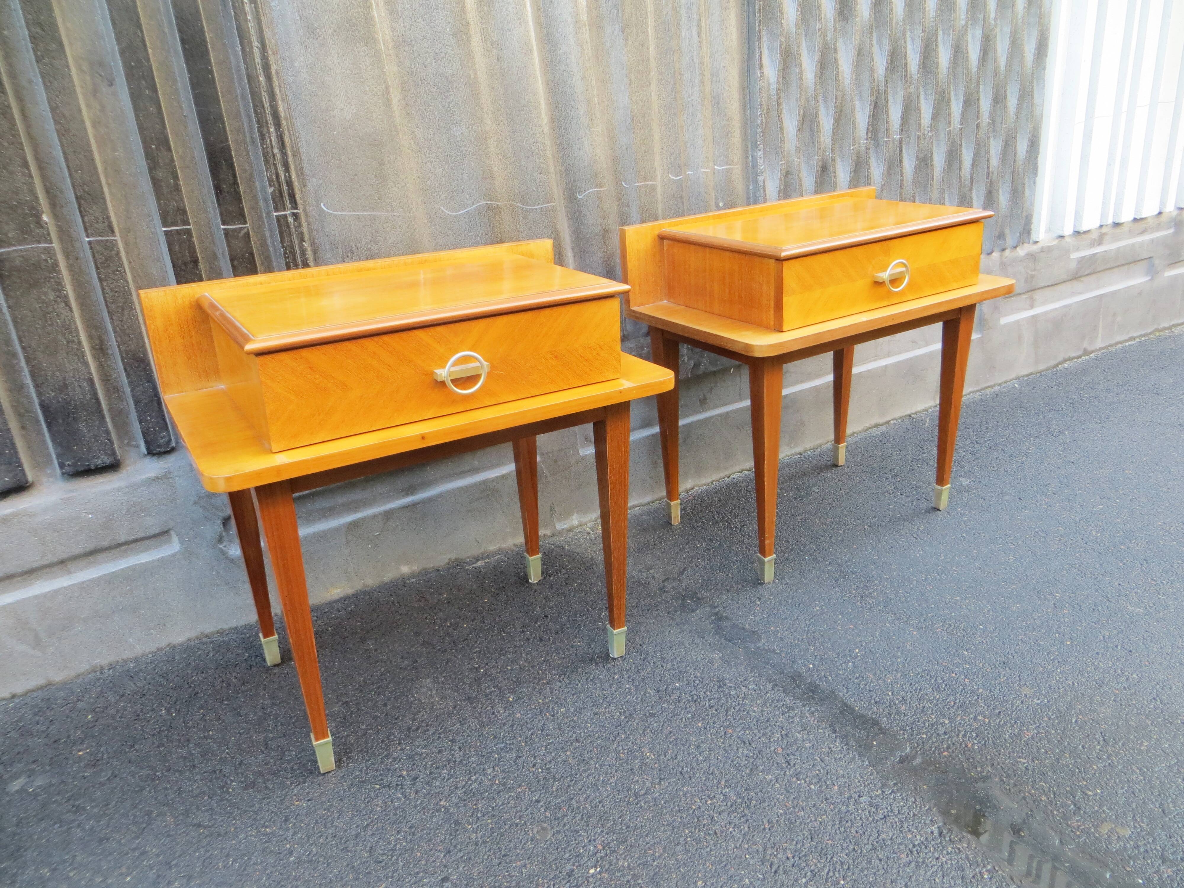 Pair of nightstands years 50, 60 vintage
