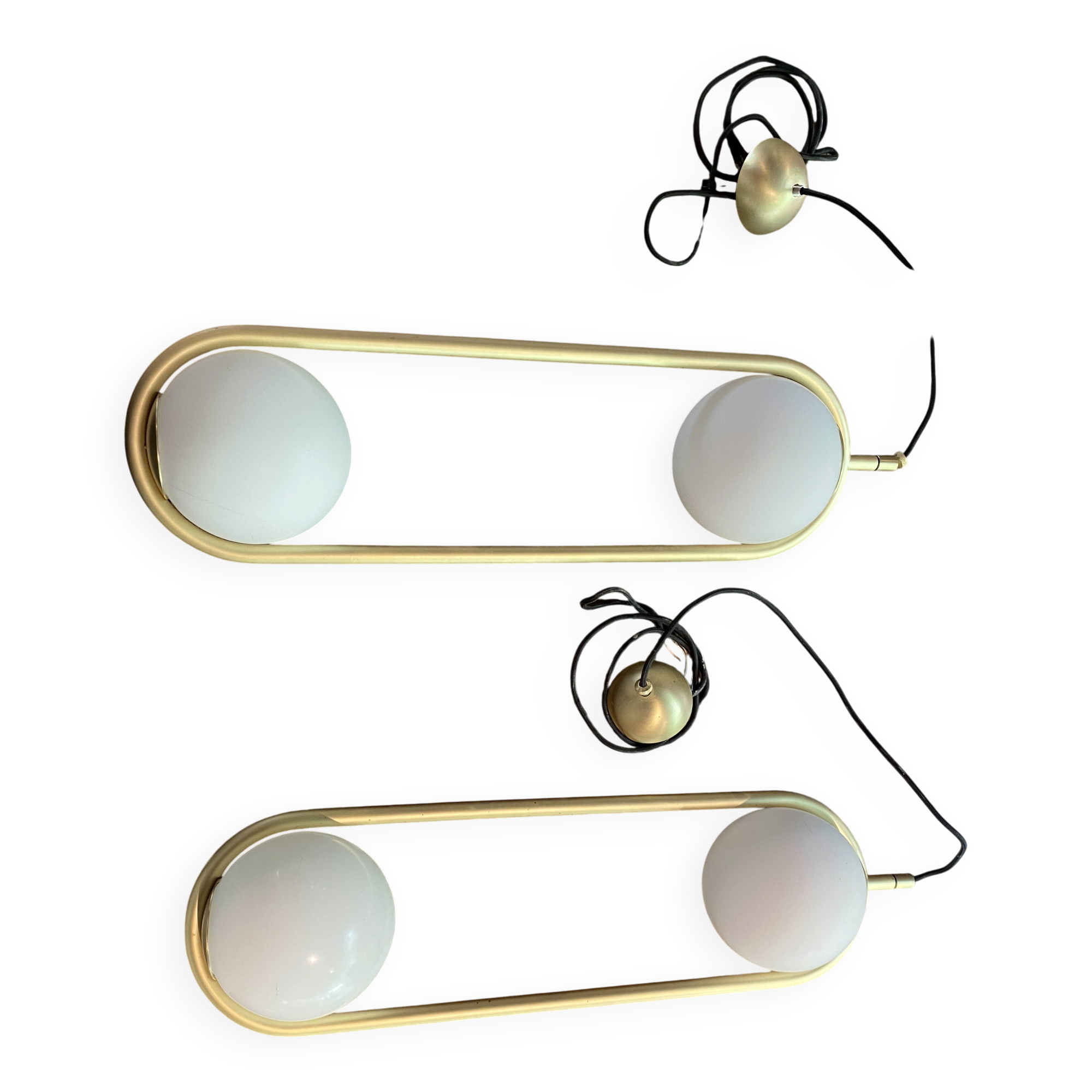 Suspension B lux white gold C ball s2 matte brass