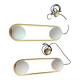 Suspension B lux white gold C ball s2 matte brass