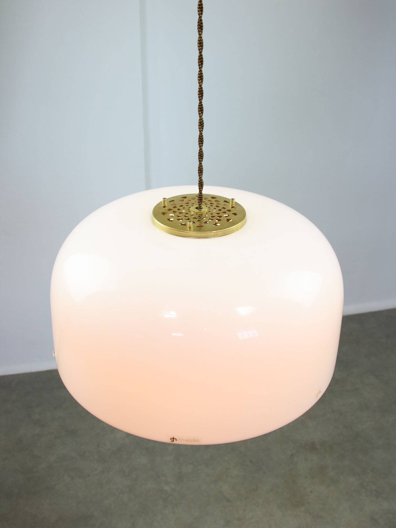 Space Age Medusa by Luigi Massoni for Guzzini in Brass, 1970s