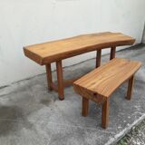 Duo of brutalist tables
