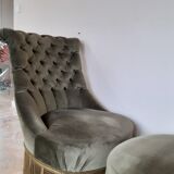 Paire de fauteuils crapauds