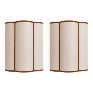 Paire d’appliques murales - jute