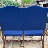 2-seater walnut bench