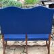 2-seater walnut bench