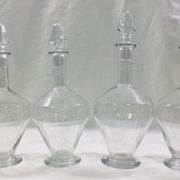 Art deco crystal glass service