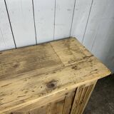 Raw pitch pine sideboard