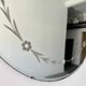 Miroir rond vintage sans cadre avec biseau
