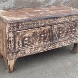 Small old chest with two drawers