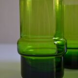 Lot de 6 verres vert vintage 1970 années 70