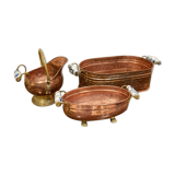 Lot of 3 copper decoration containers