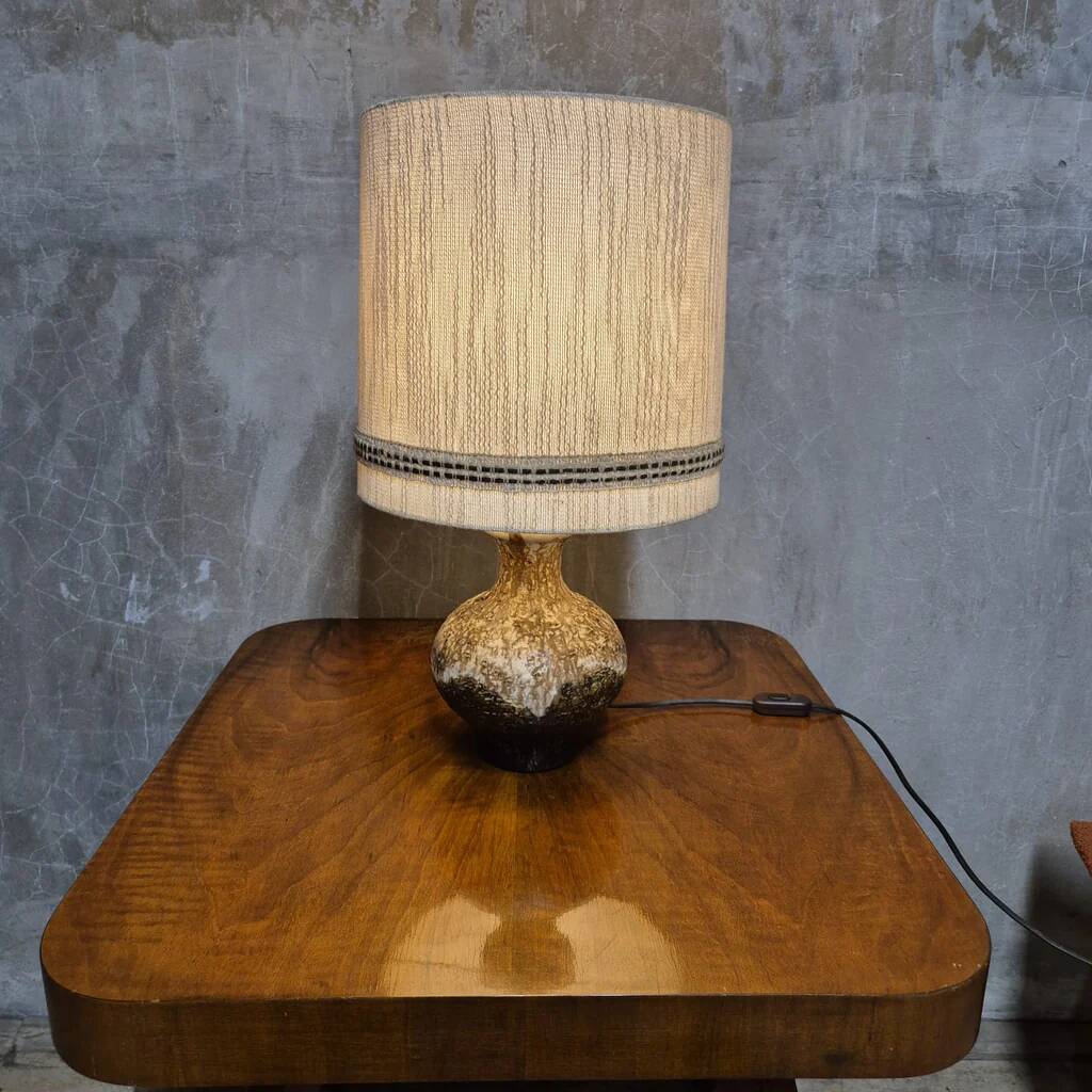 Mid-Century Ceramic Table Lamp, Czechoslovakia, 1960s–1970s