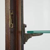 Vitrine anglaise ancienne avec éclairage – Fin du XIXe siècle