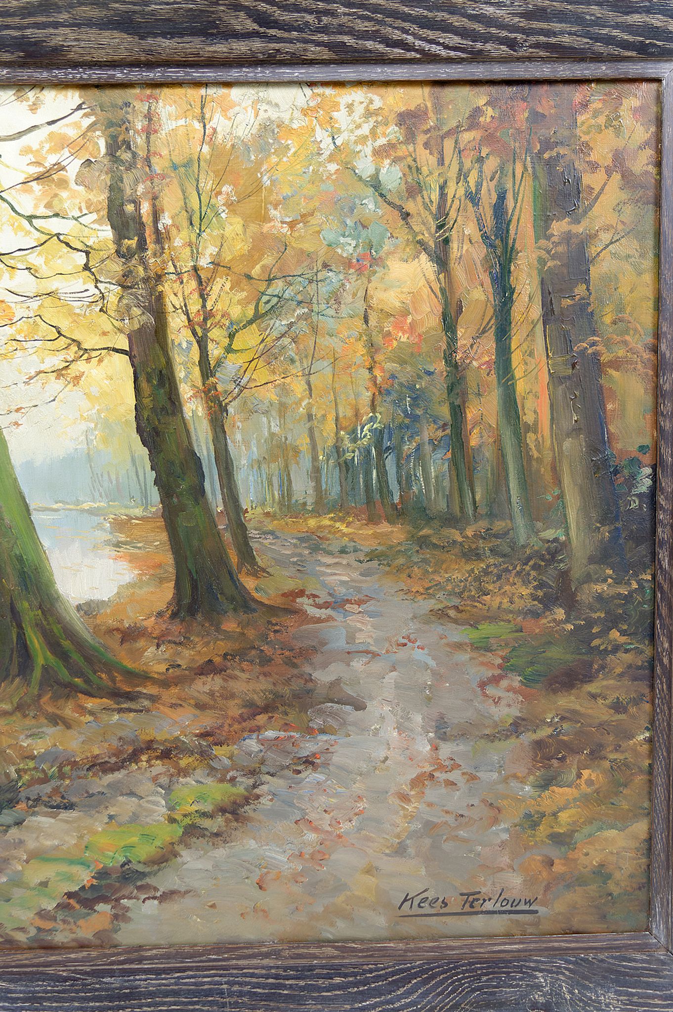 Autumn Landscape by Kees Terlouw, Impressionist painting, France, circa 1910