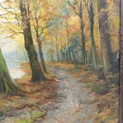 Autumn Landscape by Kees Terlouw, Impressionist painting, France, circa 1910