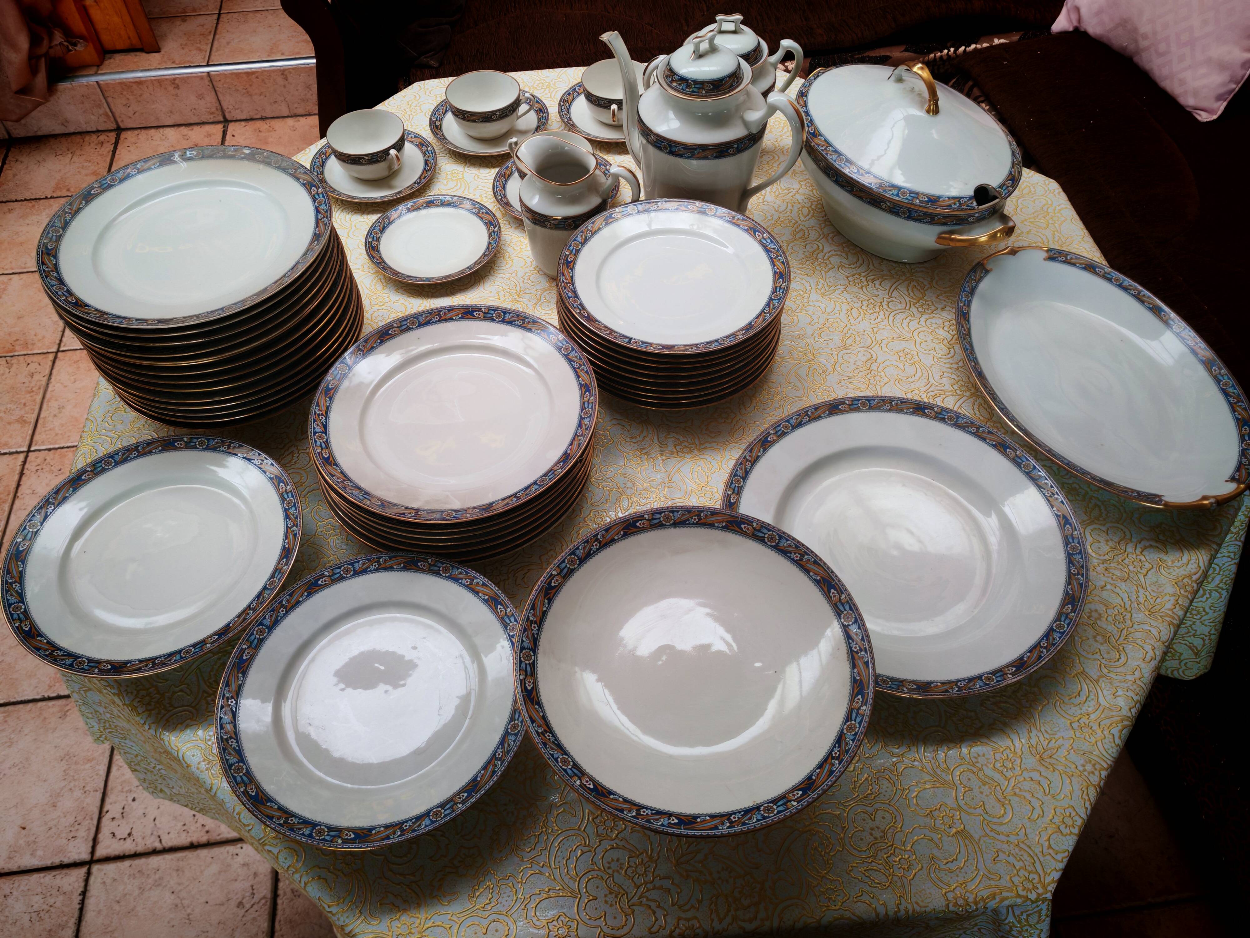 Limoges porcelain service