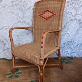 1960s rattan armchair