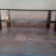 Table basse vintage dorée à l'or fin 23carats par Belgo Chrome