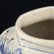 Vintage blue ceramic vase from Bassano, Italy, 1970s.