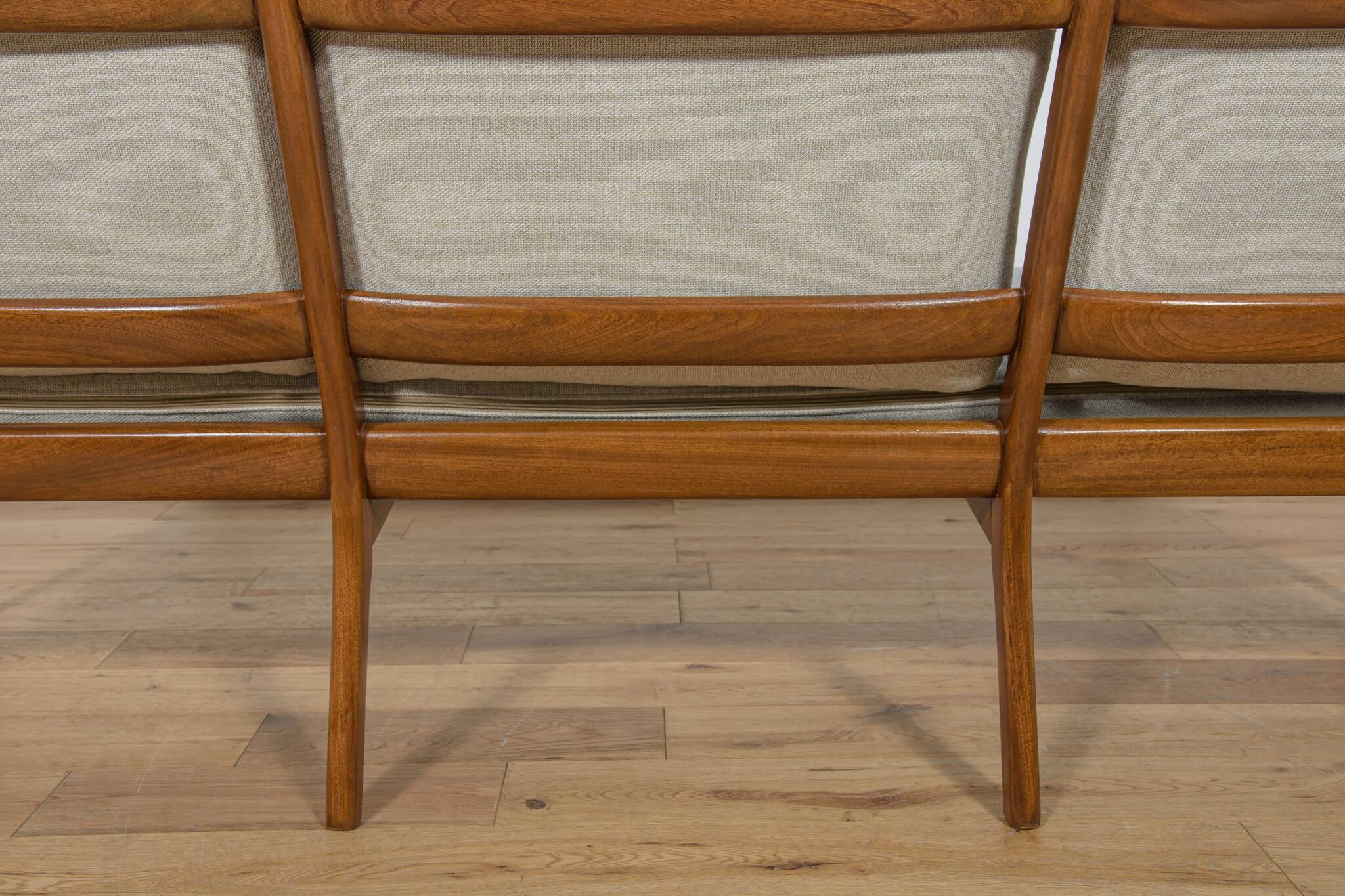 Mid Century Three-seater Sofa Model PJ112  by Ole Wanscher for Poul Jeppesens, Denmark, 1960s